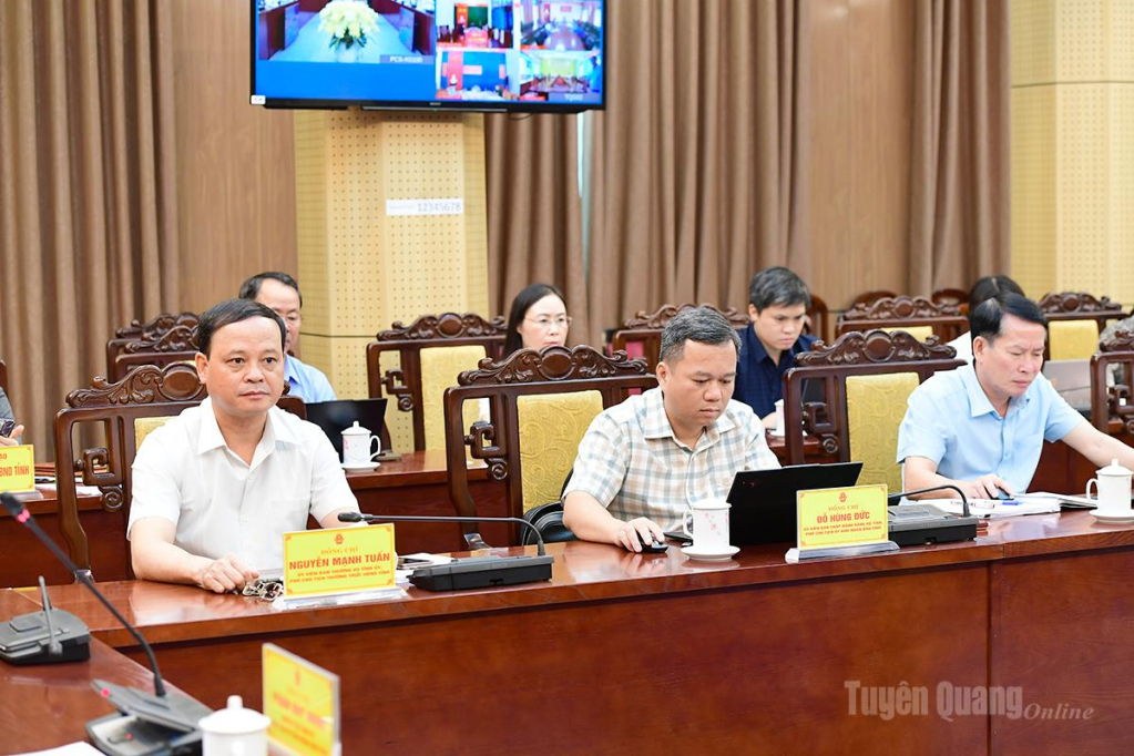 Các đồng chí Phó Chủ tịch UBND tỉnh dự họp.