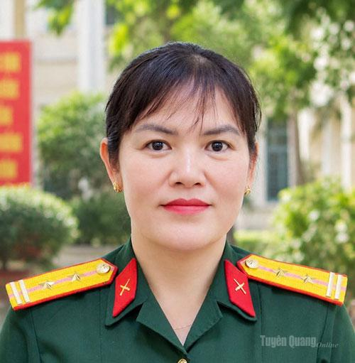 Trung tá Vi Thị Bình, Văn phòng Bộ Chỉ huy Quân sự tỉnh.