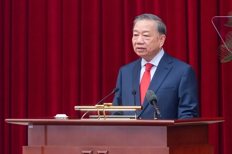 Tổng Bí thư, Chủ tịch nước Tô Lâm phát biểu tại Hội nghị lần thứ Tư Ban Chấp hành Trung ương Đảng khóa XIV