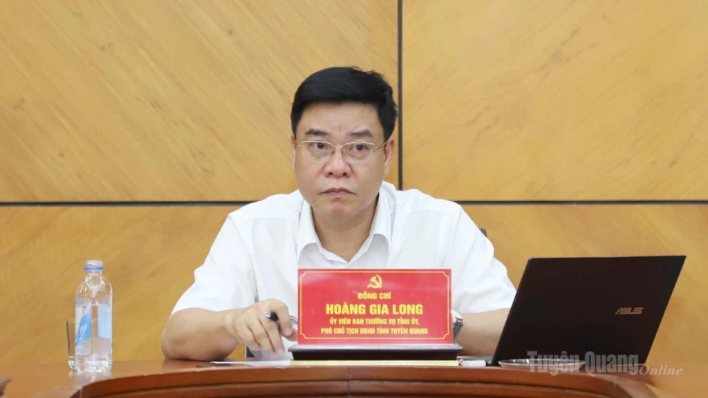 Phó Chủ tịch UBND tỉnh Hoàng Gia Long chủ trì thảo luận tại Tổ 4.