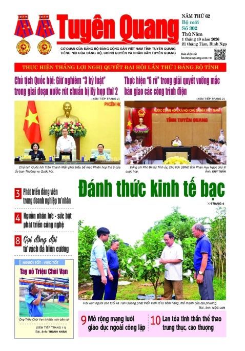 B&aacute;o Tuy&ecirc;n Quang số 302