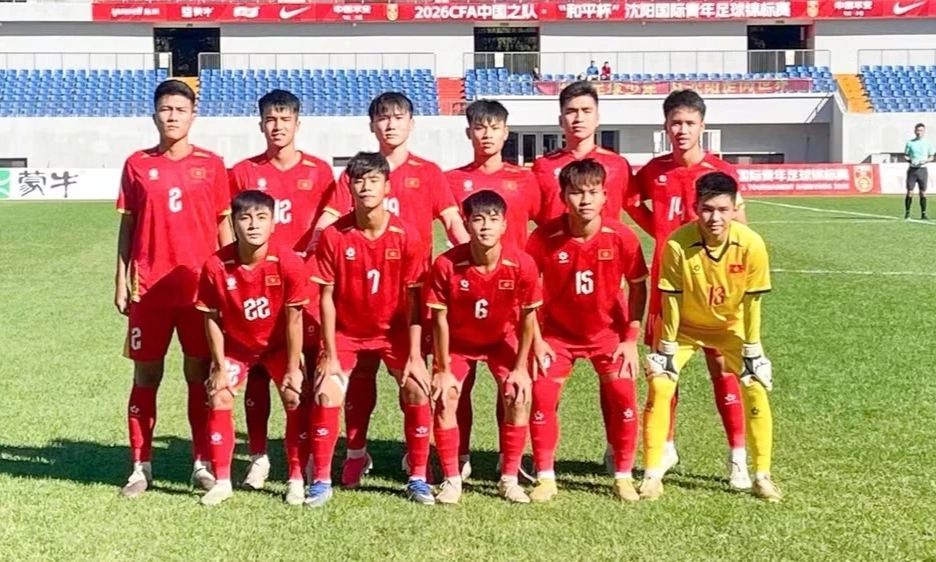 CFA Team China 2026: U16 Việt Nam thua 0-3 trước U16 Kyrgyzstan