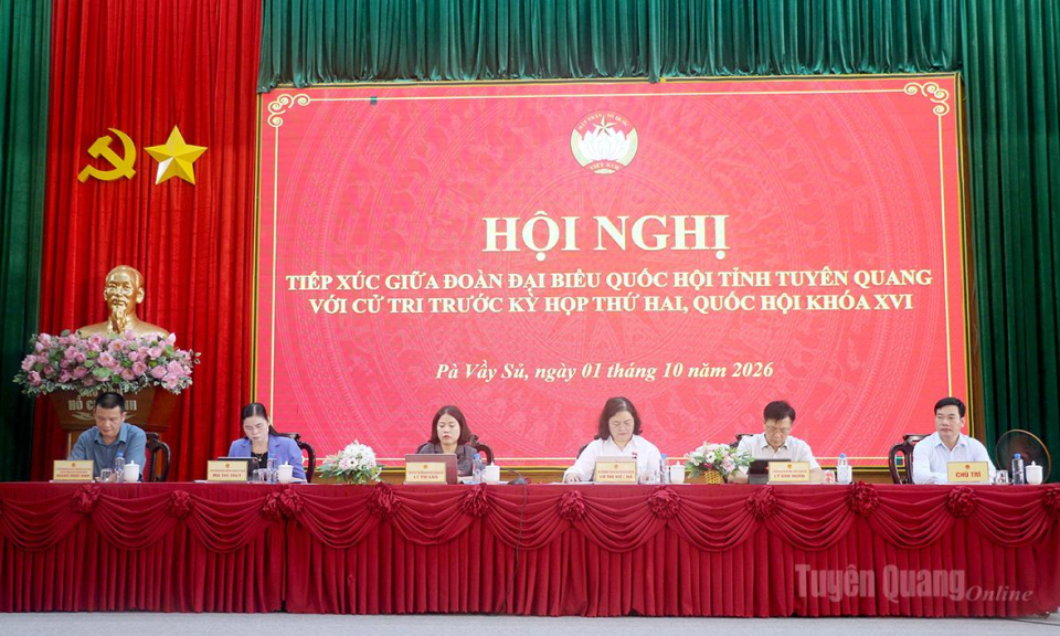 Đo&agrave;n ĐBQH kho&aacute; XVI tỉnh Tuy&ecirc;n Quang tiếp x&uacute;c cử tri x&atilde; P&agrave; Vầy Sủ, X&iacute;n Mần, Nấm Dẩn, Quảng Nguy&ecirc;n