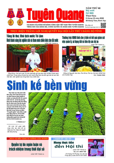 B&aacute;o Tuy&ecirc;n Quang số 303