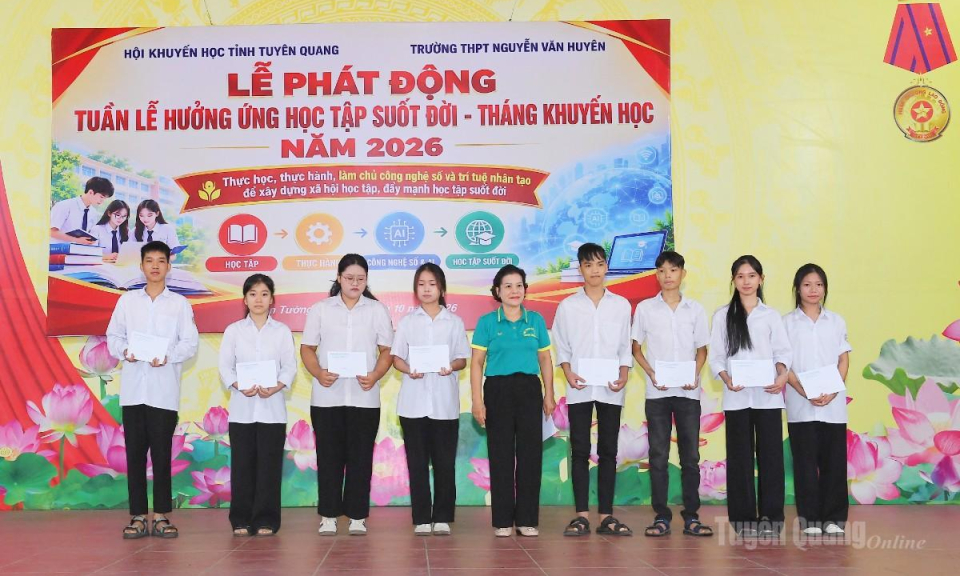 Ph&aacute;t động hưởng ứng Tuần lễ hưởng ứng học tập suốt đời v&agrave; Th&aacute;ng Khuyến học năm 2026