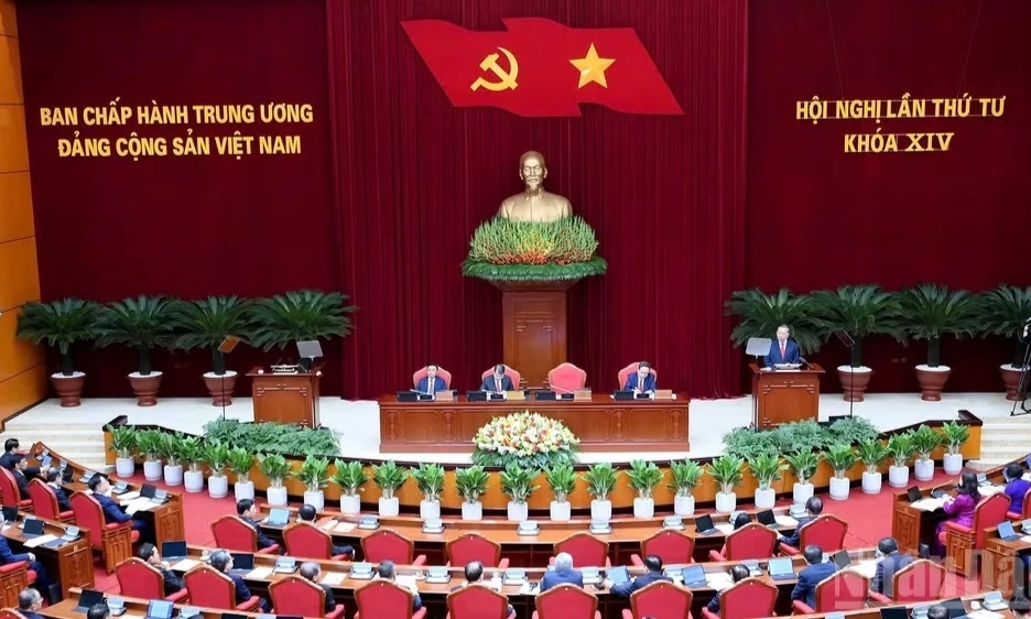 Khai mạc Hội nghị lần thứ tư Ban Chấp h&agrave;nh Trung ương Đảng kh&oacute;a XIV