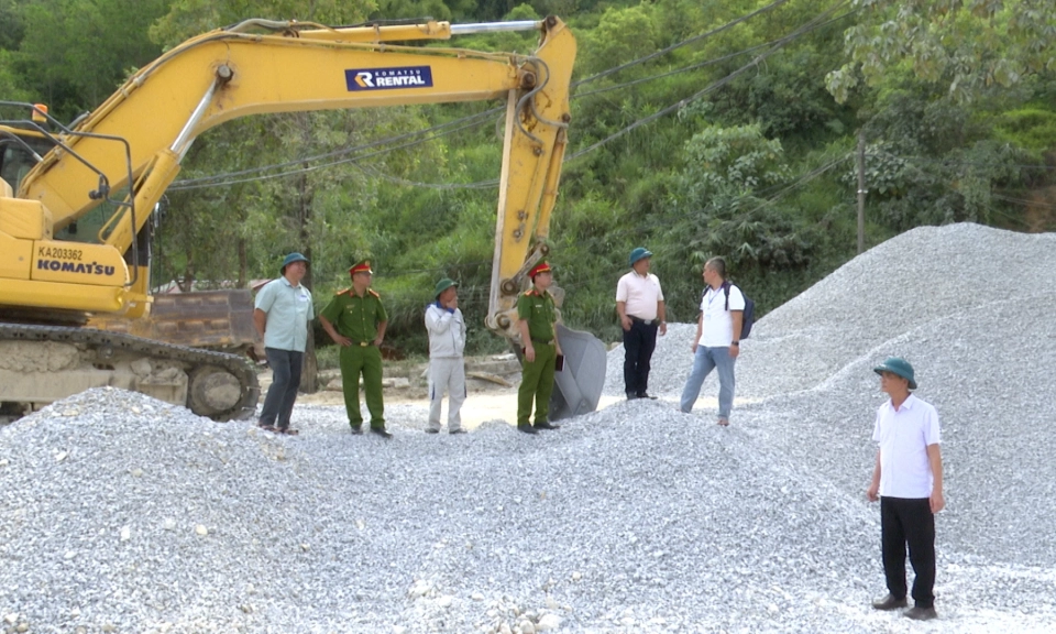 Tăng cường kiểm tra hoạt động khai th&aacute;c kho&aacute;ng sản