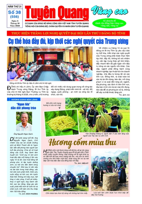 B&aacute;o Tuy&ecirc;n Quang v&ugrave;ng cao số 556