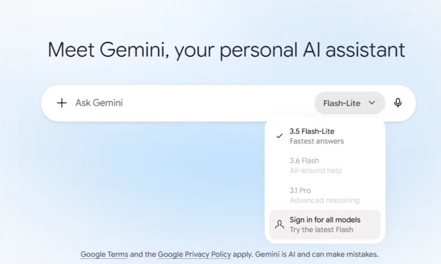 Google siết quyền truy cập Gemini, người d&ugrave;ng miễn ph&iacute; v&agrave; AI Plus bị thu hẹp lựa chọn m&ocirc; h&igrave;nh