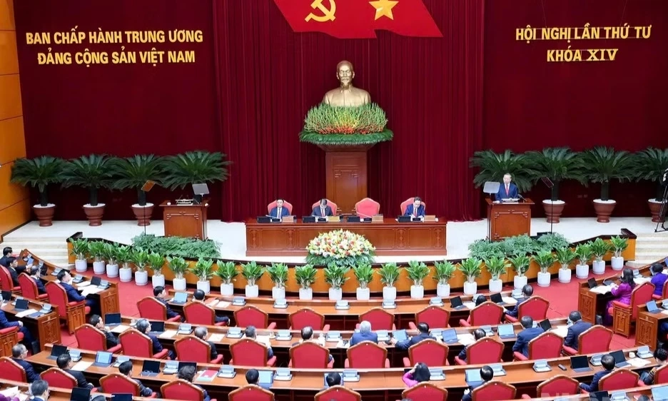 Ng&agrave;y l&agrave;m việc thứ hai Hội nghị lần thứ tư Ban Chấp h&agrave;nh Trung ương Đảng kh&oacute;a XIV