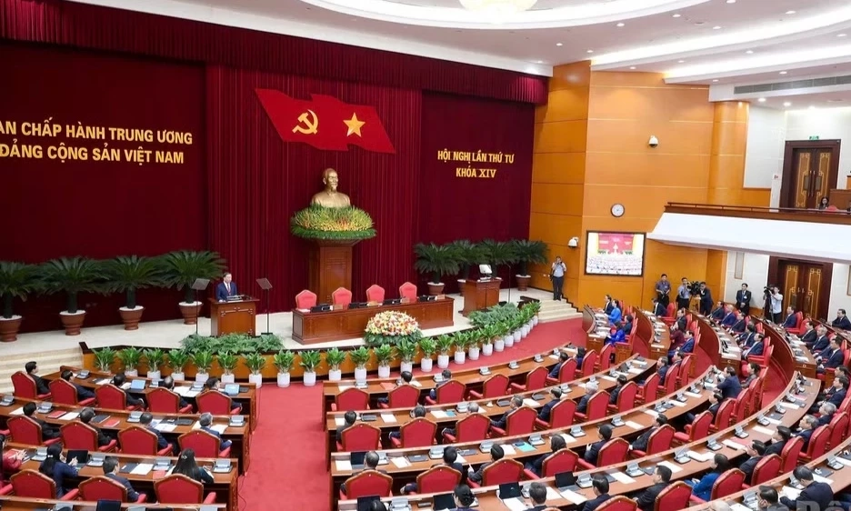 Th&ocirc;ng b&aacute;o Hội nghị lần thứ tư Ban Chấp h&agrave;nh Trung ương Đảng kh&oacute;a XIV