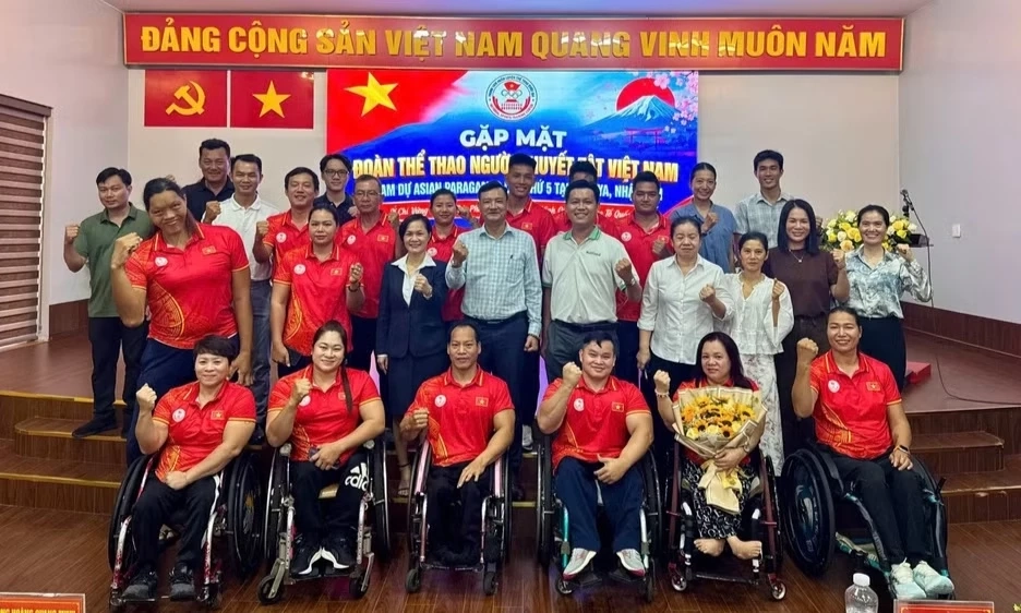 Đo&agrave;n Thể thao người khuyết tật Việt Nam sẵn s&agrave;ng l&ecirc;n đường dự Asian Para Games 2026
