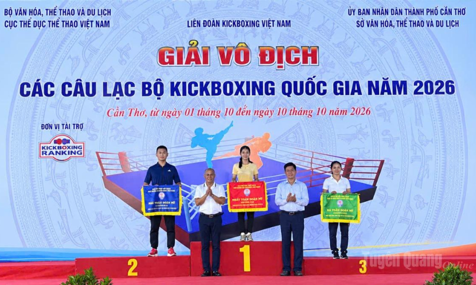 Tuy&ecirc;n Quang gi&agrave;nh 10 huy chương tại Giải v&ocirc; địch C&acirc;u lạc bộ Kickboxing quốc gia