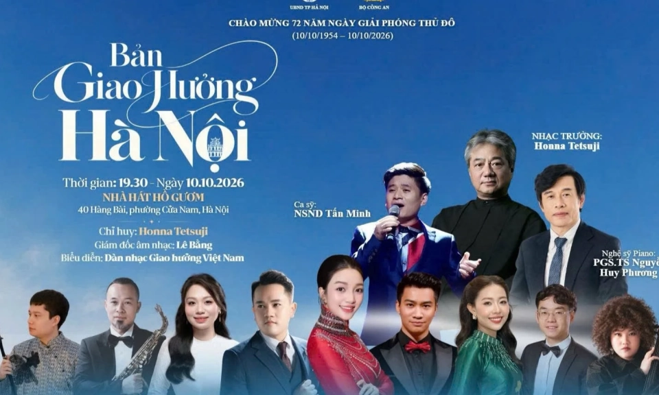 &ldquo;Bản giao hưởng H&agrave; Nội&rdquo; mừng Ng&agrave;y Giải ph&oacute;ng Thủ đ&ocirc;