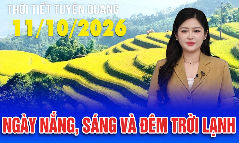 Thời tiết Tuy&ecirc;n Quang ng&agrave;y 11/10/2026