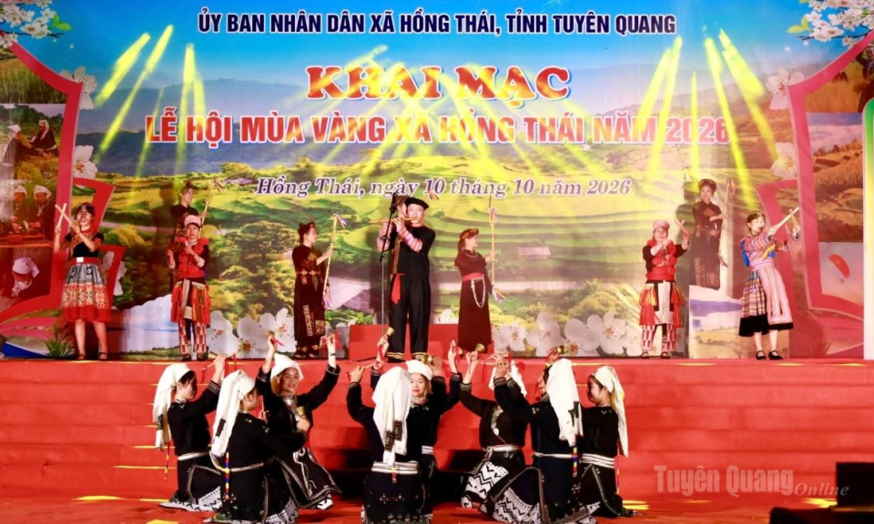 Hồng Th&aacute;i khai mạc Lễ hội M&ugrave;a v&agrave;ng năm 2026