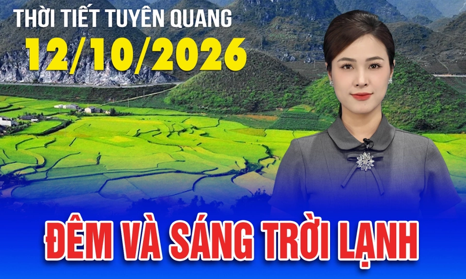 Thời tiết Tuy&ecirc;n Quang ng&agrave;y 12/10/2026