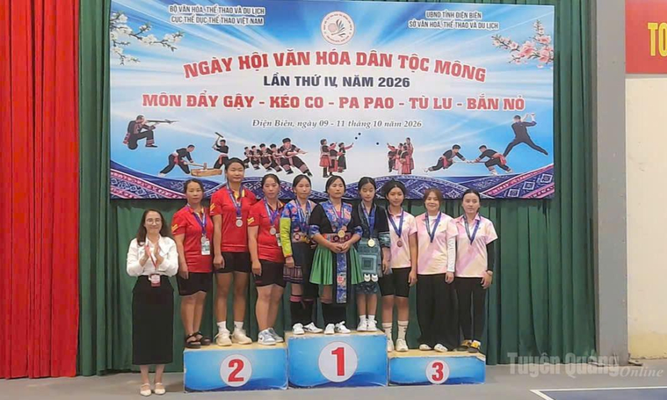 Tuy&ecirc;n Quang gi&agrave;nh giải Ba to&agrave;n đo&agrave;n m&ocirc;n thể thao tại Ng&agrave;y hội Văn h&oacute;a d&acirc;n tộc M&ocirc;ng