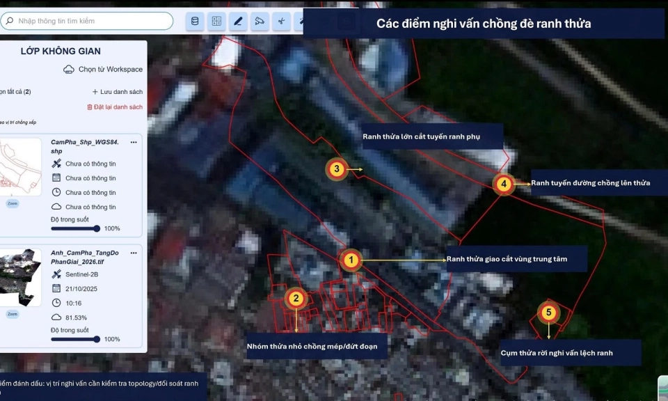 Ứng dụng c&ocirc;ng nghệ viễn th&aacute;m v&agrave; GeoAI: Đột ph&aacute; l&agrave;m sạch cơ sở dữ liệu đất đai