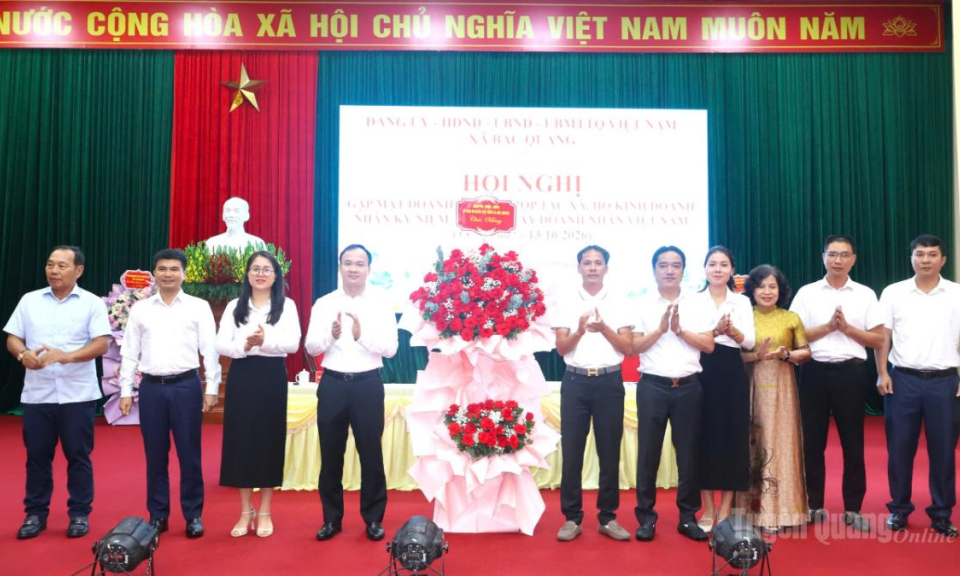 Bắc Quang gặp mặt doanh nghiệp, hợp t&aacute;c x&atilde;, hộ kinh doanh