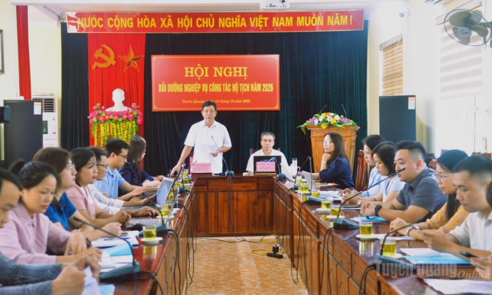 Bồi dưỡng nghiệp vụ c&ocirc;ng t&aacute;c hộ tịch năm 2026