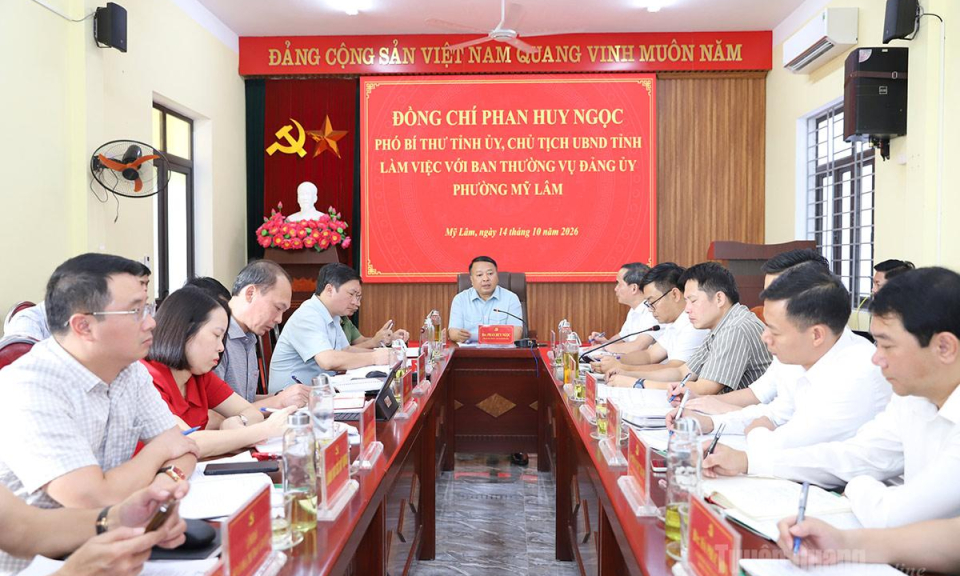 Chủ tịch UBND tỉnh Phan Huy Ngọc: Đưa Mỹ L&acirc;m trở th&agrave;nh điểm đến hấp dẫn với nh&agrave; đầu tư