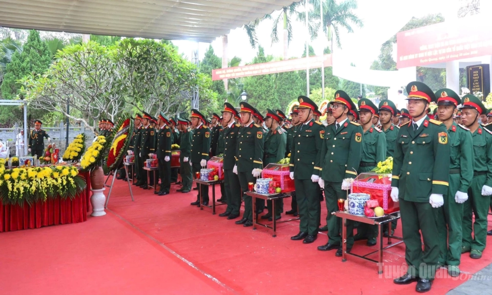 🔴[CẬP NHẬT] - Tuy&ecirc;n Quang tổ chức Lễ viếng, truy điệu v&agrave; an t&aacute;ng h&agrave;i cốt liệt sĩ