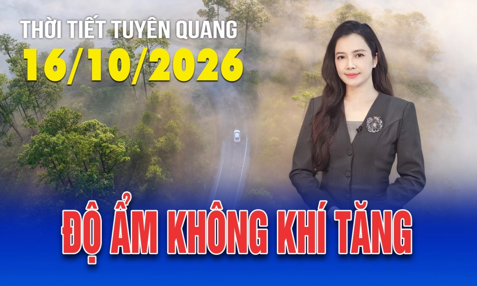 Thời tiết Tuy&ecirc;n Quang ng&agrave;y 16/10/2026