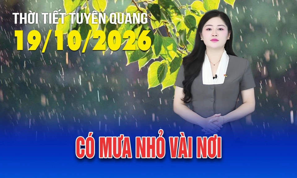 Thời tiết Tuy&ecirc;n Quang ng&agrave;y 19/10/2026