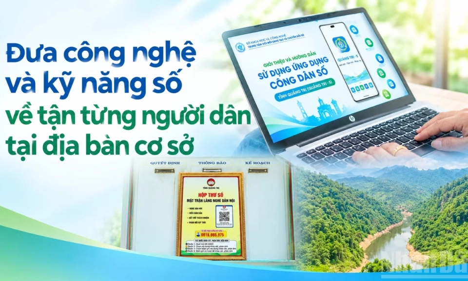 Đưa c&ocirc;ng nghệ v&agrave; kỹ năng số về tận từng người d&acirc;n tại địa b&agrave;n cơ sở