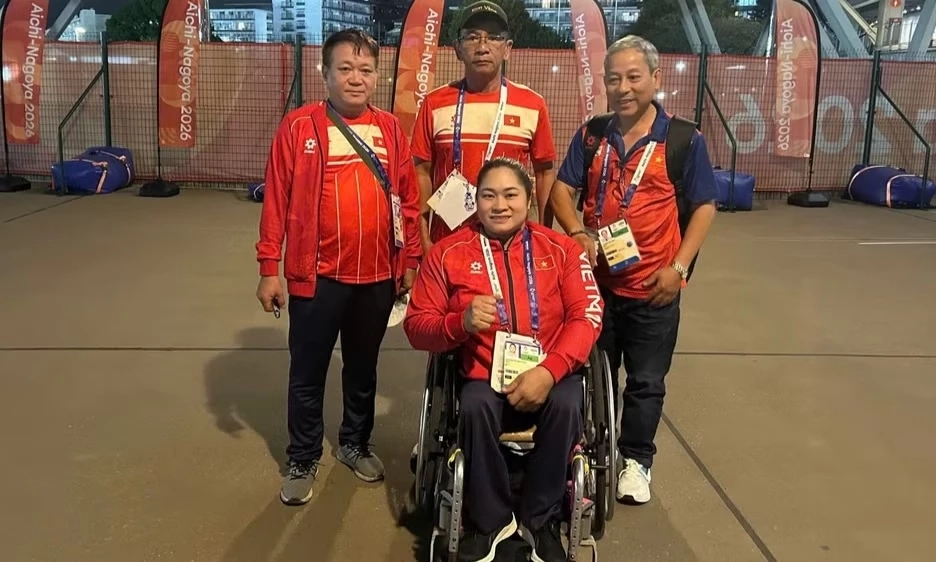 Nguyễn Thị Ngọc Th&uacute;y gi&agrave;nh Huy chương Đồng n&eacute;m lao nữ tại Asian Para Games 5