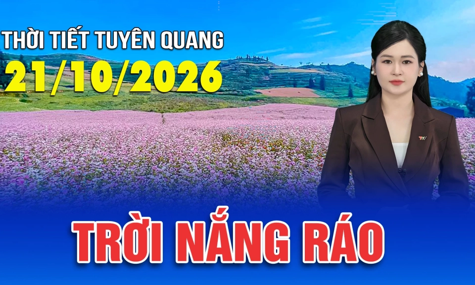 Thời tiết Tuy&ecirc;n Quang ng&agrave;y 21/10/2026