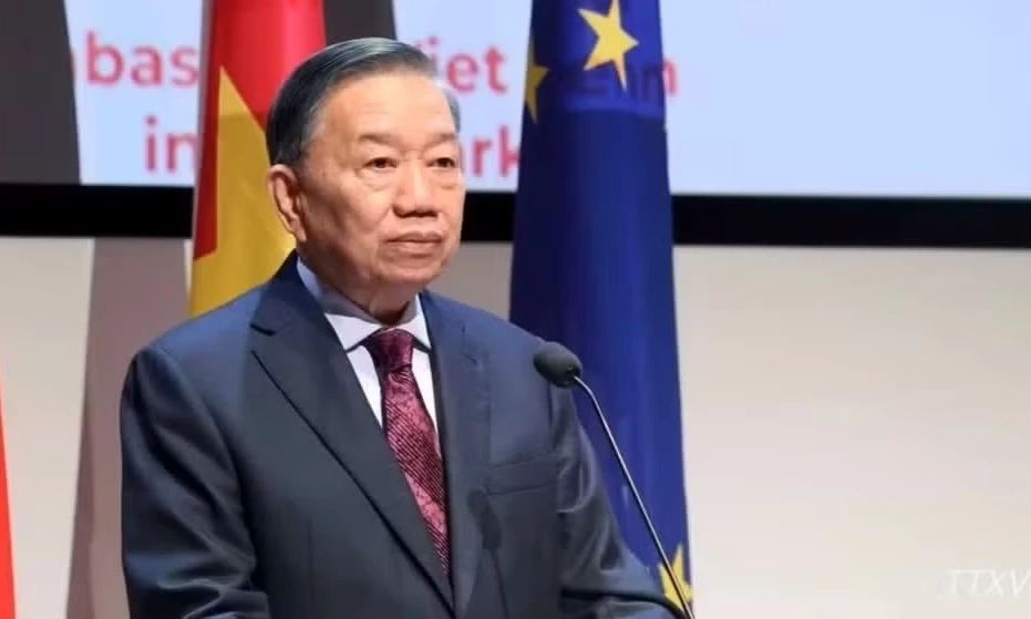 Tổng B&iacute; thư, Chủ tịch nước T&ocirc; L&acirc;m dự Diễn đ&agrave;n Doanh nghiệp Việt Nam-Đan Mạch