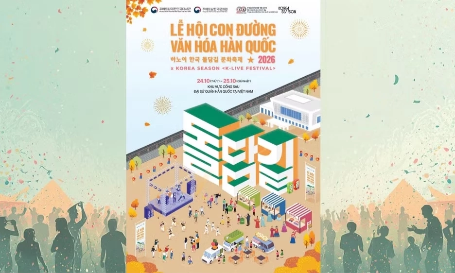 Lễ hội con đường văn h&oacute;a H&agrave;n Quốc 2026 tại H&agrave; Nội